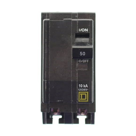 SCHNEIDER ELECTRIC Miniature 120/240-Volt 50-Amp QOB2501021 Molded Case Circuit Breaker 600V 45A 